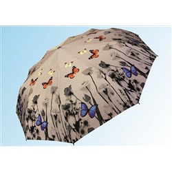 Зонт 001 бабочки на сером