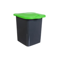 Контейнер для мусора 18л ПУРО Ярко-зеленый  (М2475)
