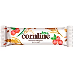 «Cornline», зерновой батончик с клюквой, 30г